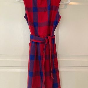 Kids Plad crew cuts dress